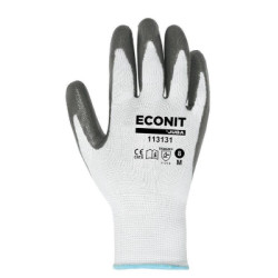 Eco Guantes (Par) Juba Nitrilo Blanco-Gris L Sopor