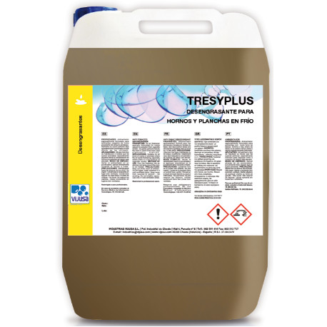 TRESYPLUS 5 L. desengrasante en frio hornos